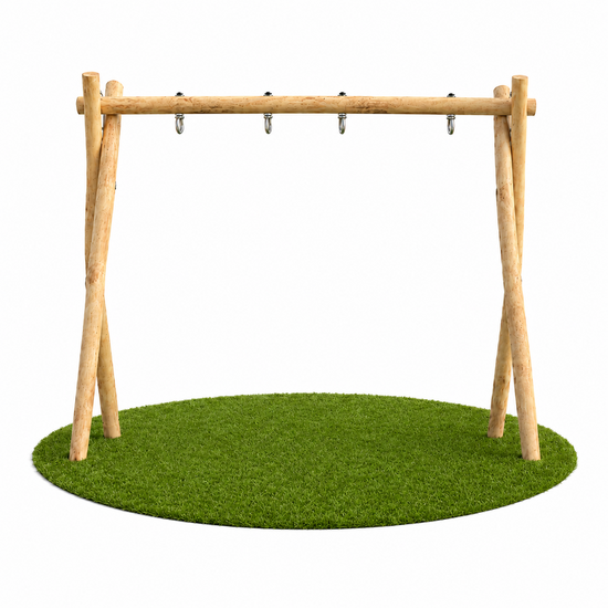 B-Play Robinia Houten Schommelframe - Dubbel - Extra breed - Particulier