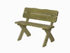Houten 2-Zitsbank Sneek 120 cm