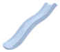 Kunststof glijbaan Tweeb - 175 cm - Platformhoogte 90 cm - Pastel blauw