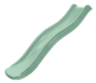 Kunststof glijbaan Tweeb - 175 cm - Platformhoogte 90 cm - Pastel groen