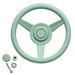 Stuurwiel pastel groen