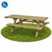 Rolstoelpicknicktafel rechthoek 230x160 cm (45mm)