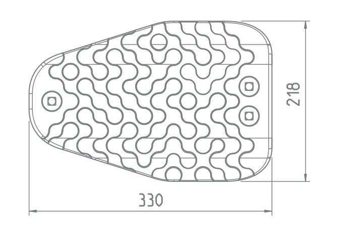 Afmetingen rubber plank