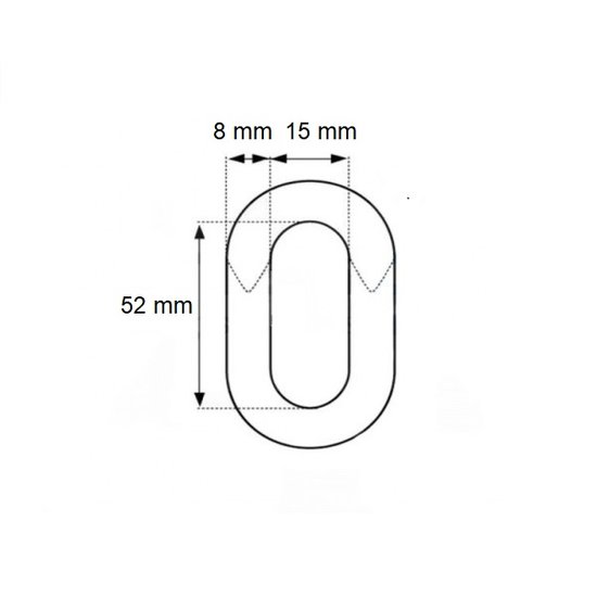 hang stoel verzinkte 7 mm (bestelbaar in verschillende lengtes)