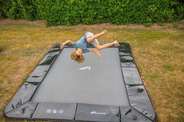 Akrobat Trampoline Primus inground 430x310 cm met Veiligheidsnet