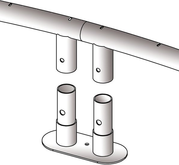 Berg Inground Favorit Trampoline &Oslash;200cm frameconstructie