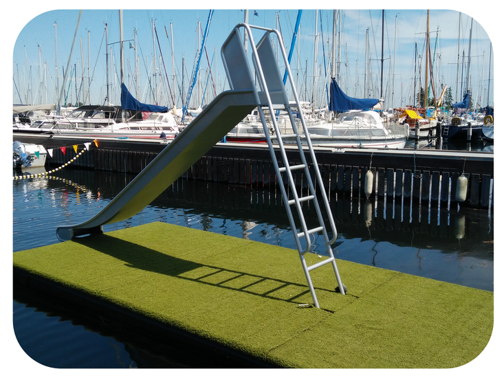 RVS glijbaan sfeer