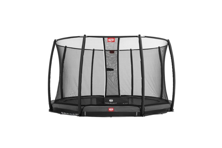 Berg Inground Champion &Oslash;380 Trampoline Grijs met Safety Net Deluxe