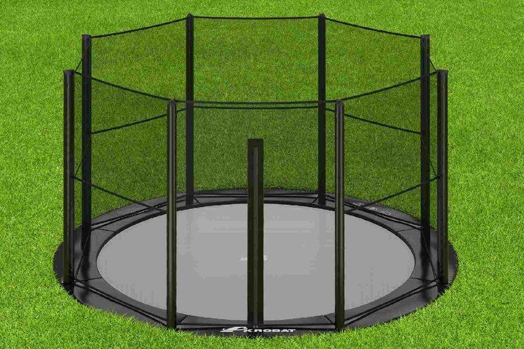 Akrobat Trampoline Primus Flat To The Ground 305 cm met veiligheidsnet Zwart