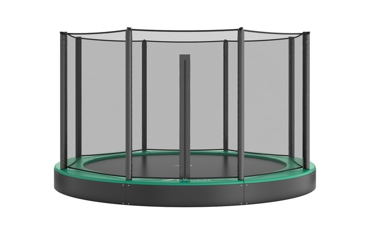 akrobat trampoline 430cm flat to the ground veiligheidsnet