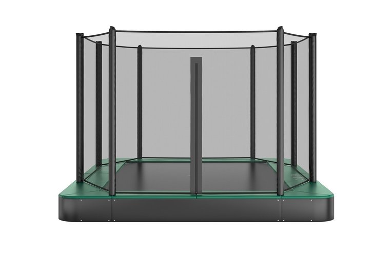 akrobat trampoline 335x244cm flat to the ground veiligheidsnet