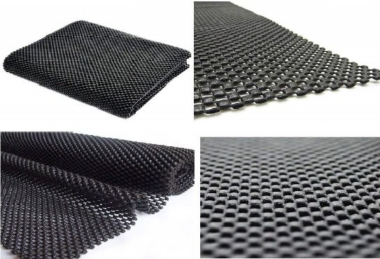 Antislip mat zwart 1,5m x 4m detailfoto