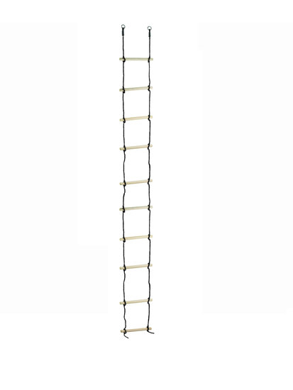 Touwladder 10 sporten 3,5m zwart touw  kopen