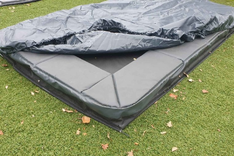 Akrobat Trampoline afdekhoes 305x183 cm Antraciet Opbouw / Inground