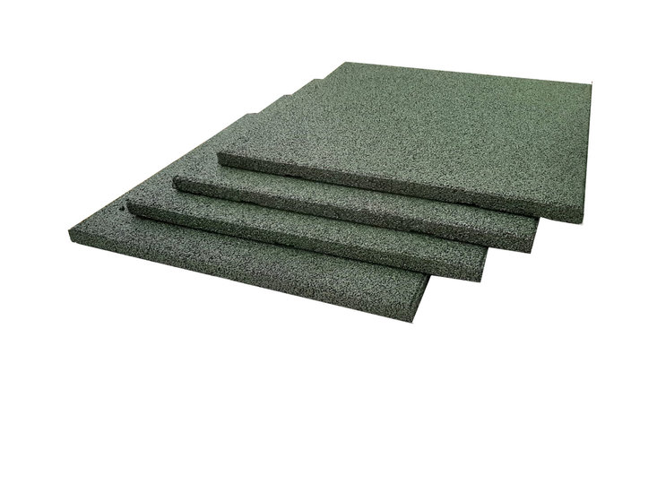 Rubber Tegels 50 x 50 x 2,5 cm   groen 4