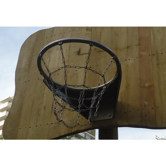Ga trouwen Detecteren Klap Basketbalring met net RVS kopen? - De Bruine Speeltoestellen