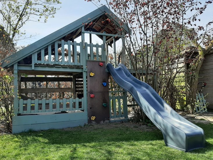 Losse glijbaan Platformhoogte 150cm Antraciet Grijs