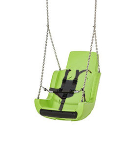 Kuipschommel Limoen Groen RVS&nbsp;ketting + harnas voor personen met handicap / beperking