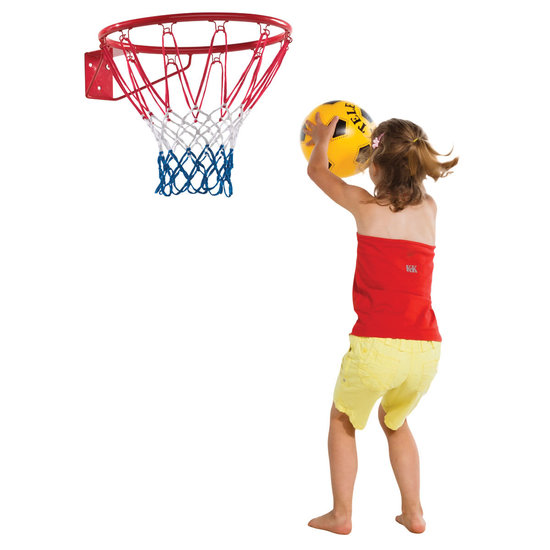 basketbal ring aan huis basketballen