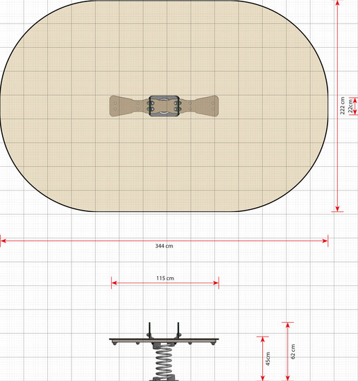 afmetingen wip wap speeltoestel speelplaats speeltuin camping