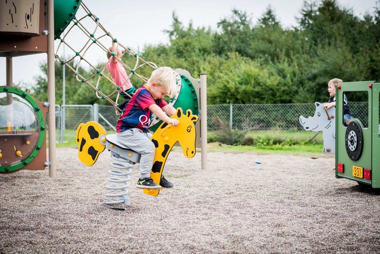 veerdier speeltoestel speelplaats speeltuin camping