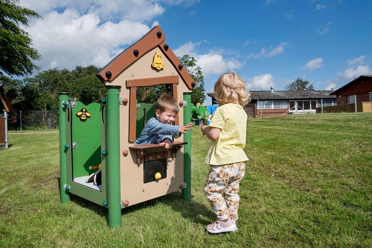 sfeerfoto kinderen speelhuisje