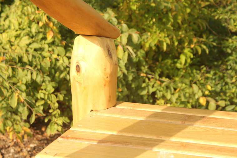 Robinia houten Talud/Platform voor glijbaanbreedte 100 cm bevestiging