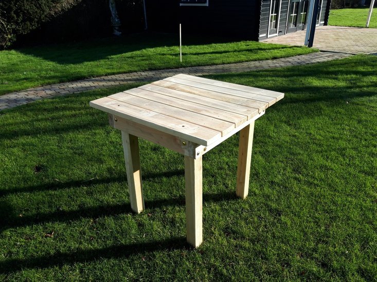 Robinia houten Talud/Platform voor glijbaanbreedte 50 cm sfeer