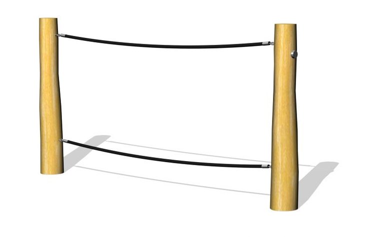 Robinia Balanceertouw met 2 touwen Openbaar