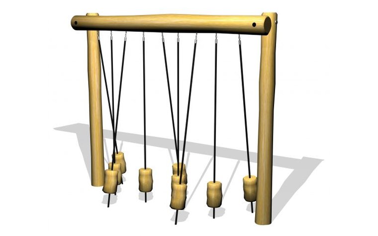 Robinia Stapblokken Parcours met 9 Blokken Openbaar (Serie 35)