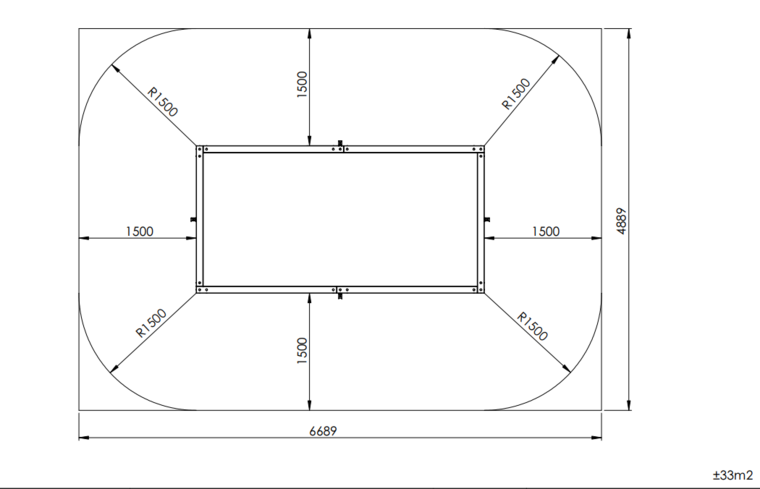 Europlay Lariks houten zandbak 190 x 370 cm openbaar gebruik kopen