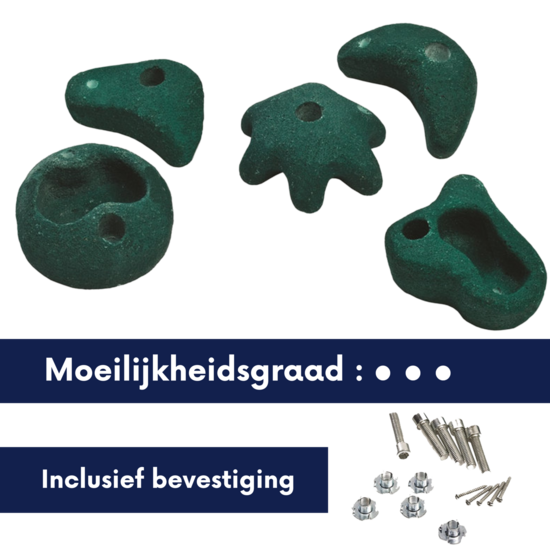 klimstenen met moeilijkheidsgraad groen