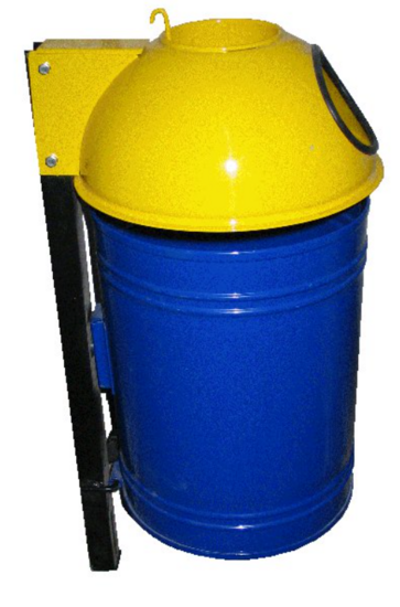 Afvalbak voor speeltuin Type 6 - Blauw/Geel