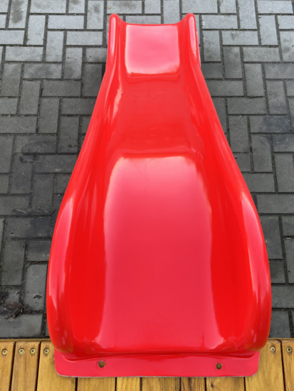 Polyester Glijbaan voor platformhoogte 75 cm Rood Gebruikt