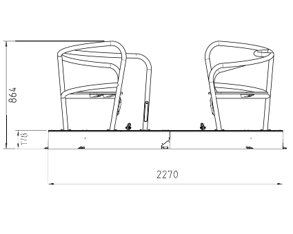 tekening Carrousel Flush Helica openbaar