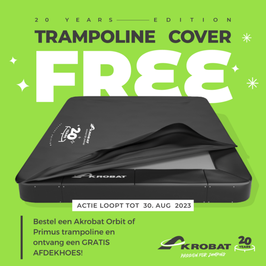 Akrobat Trampoline *Orbit Inground** Ø365 met Veiligheidsnet Groen