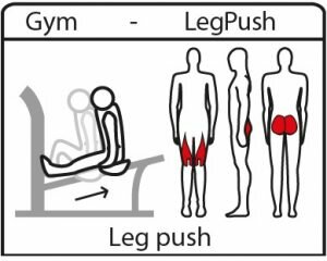 Fitnesstoestel LegPush uitleg van oefeningen