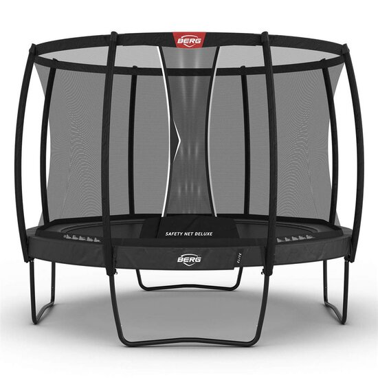 Berg Elite Regular Trampoline &Oslash;330 cm grijs met veiligheidsnet Deluxe professioneel