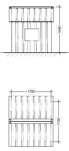 afmetingen speelhuisje legehus