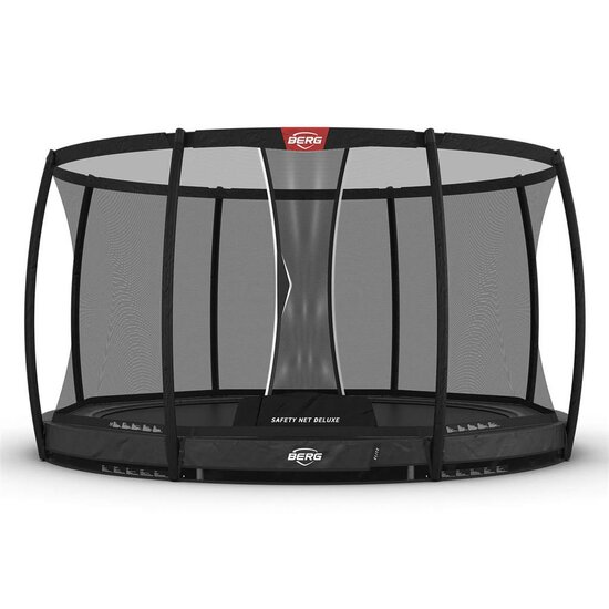 Berg Elite Inground Trampoline &Oslash;380 cm Grijs met veiligheidsnet Deluxe Professioneel