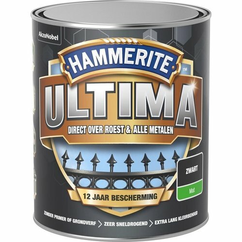 Hammerite Ultima verf mat Zwart
