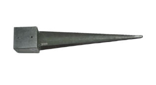 Paalhouder met Pen Vuurverzinkt Vierkanthout 141x141 mm