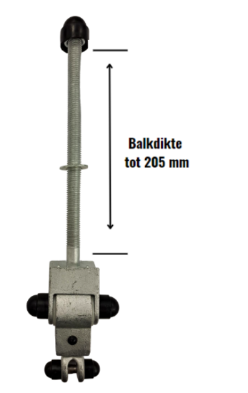 schommel haak doorsteek draadstang ophang ophanghaak balkdikte tot 205 mm 