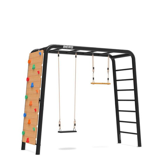 PlayBase Berg Speeltoestel Medium met Klimwand en Klimrek inclusief Schommelzitje en Trapeze