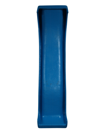 Polyester Glijbaan voor platformhoogte 75 cm Openbaar gebruik licht blauw achterkant
