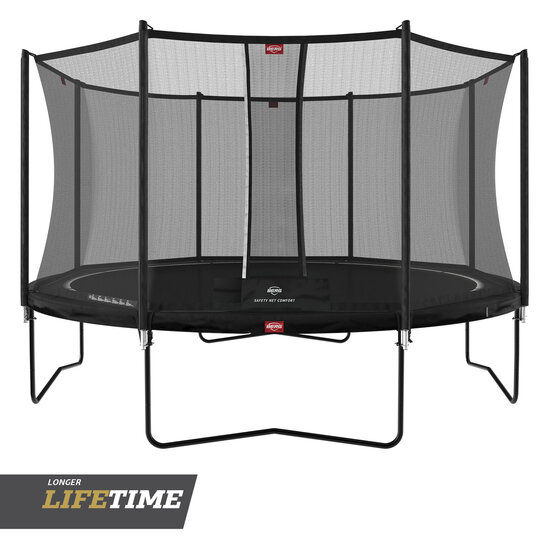 erg *Favorit** Trampoline &Oslash;380 cm met veiligheidsnet Comfort Zwart