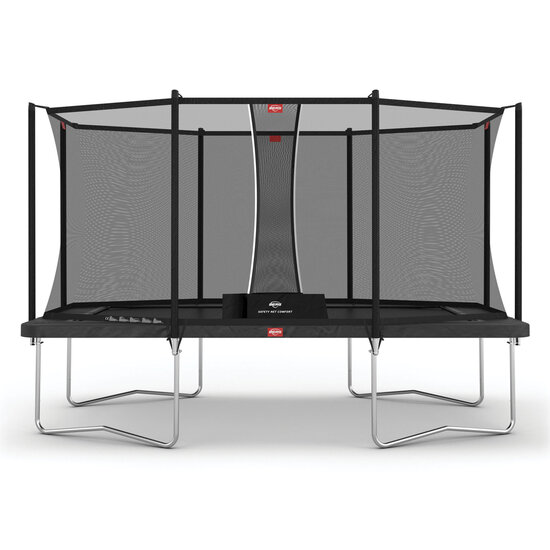 Berg Ultim Favorit Trampoline 410 x 250 cm  incl. Safetynet Comfort grijs