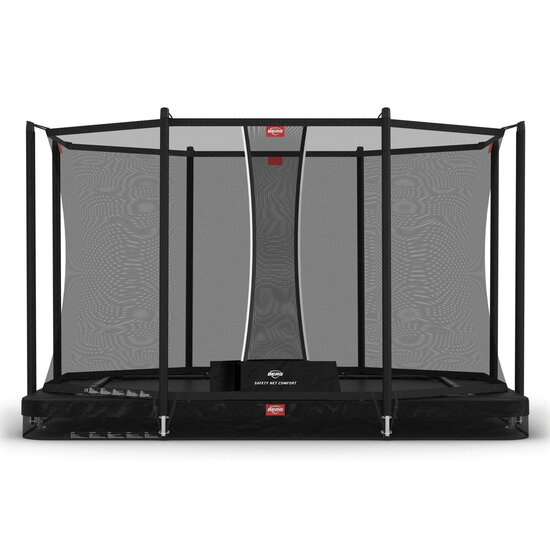 *Ultim Favorit** Trampoline Inground 330 x 220 incl. Safetynet Comfort zwart