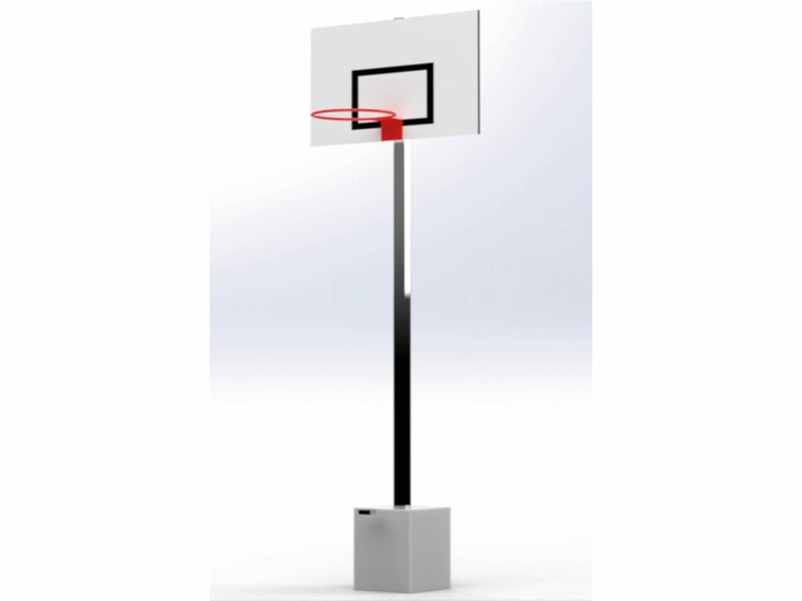 Foto Aluminium Basketbalpaal Insteek Excl. bord