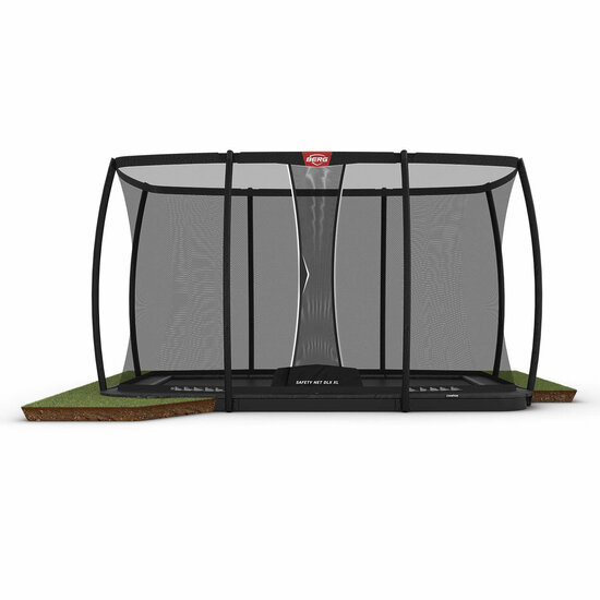 Berg *Ultim Champion FlatGround** Trampoline 500x 300 incl. Safetynet Deluxe XL Grijs